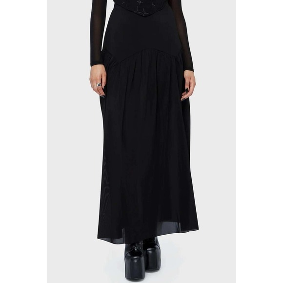 Killstar Dresses & Skirts - Killstar twilight thistle maxi skirt black size L